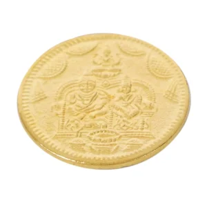 Sidkudil Puja Store Lakshmi Kubera Yantra Coins 108 Pooja Coins Brass