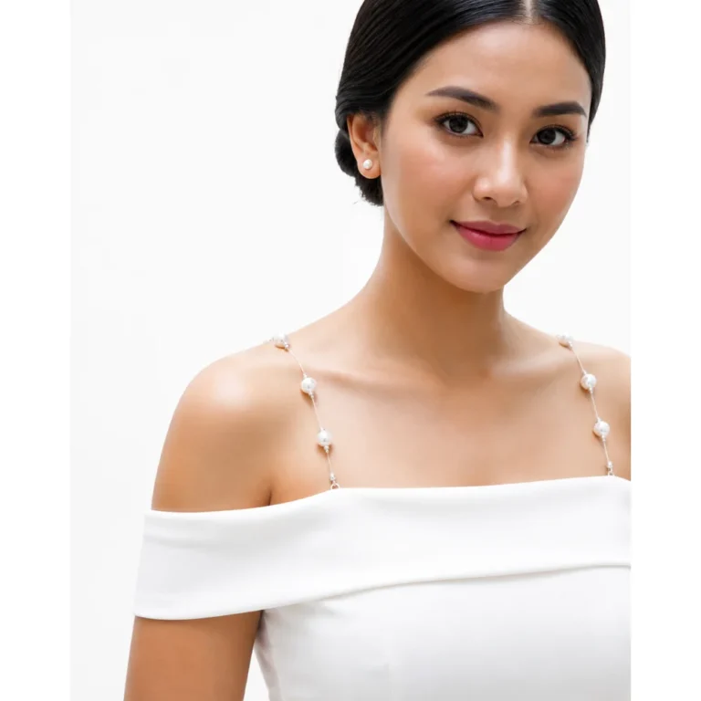 Pearl Beaded Bra Strap: Elegant Fashion Accessory for Modern Outfits