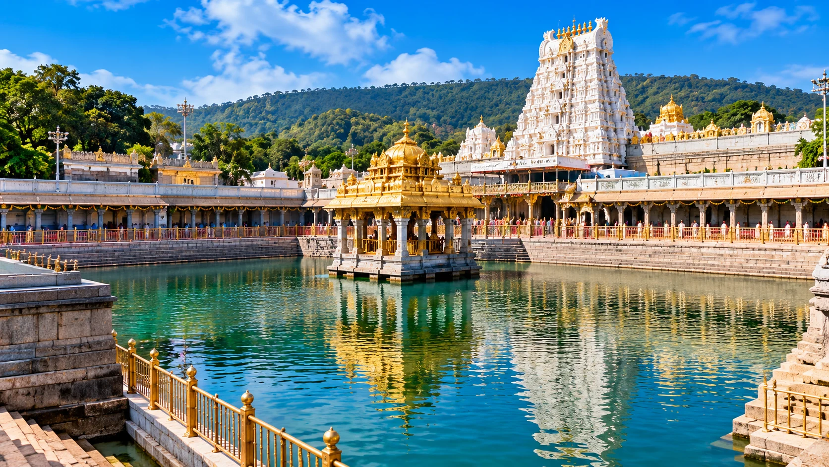 Swami Pushkarini Tirumala sacred temple tank near Sri Venkateswara Temple